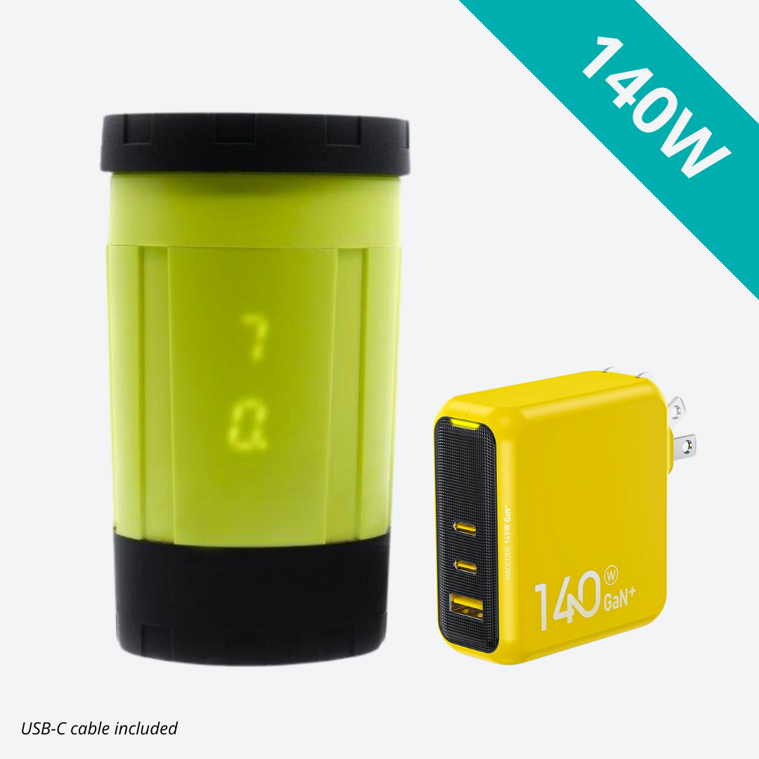 EcoSimmer 140W Electric Backpacking Stove + AC Adapter Bundle | AOHI Magcube 140W USB-C Adapter
