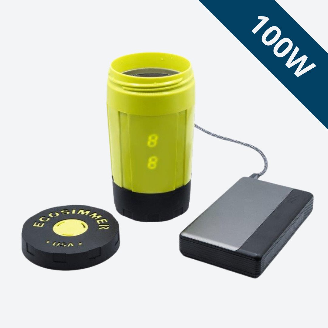 EcoSimmer 100W Electric Backpacking Stove + Battery Bundle | AOHI 30,000mAh USB-C Power Bank