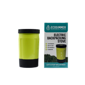EcoSimmer electric camping stove and packaging